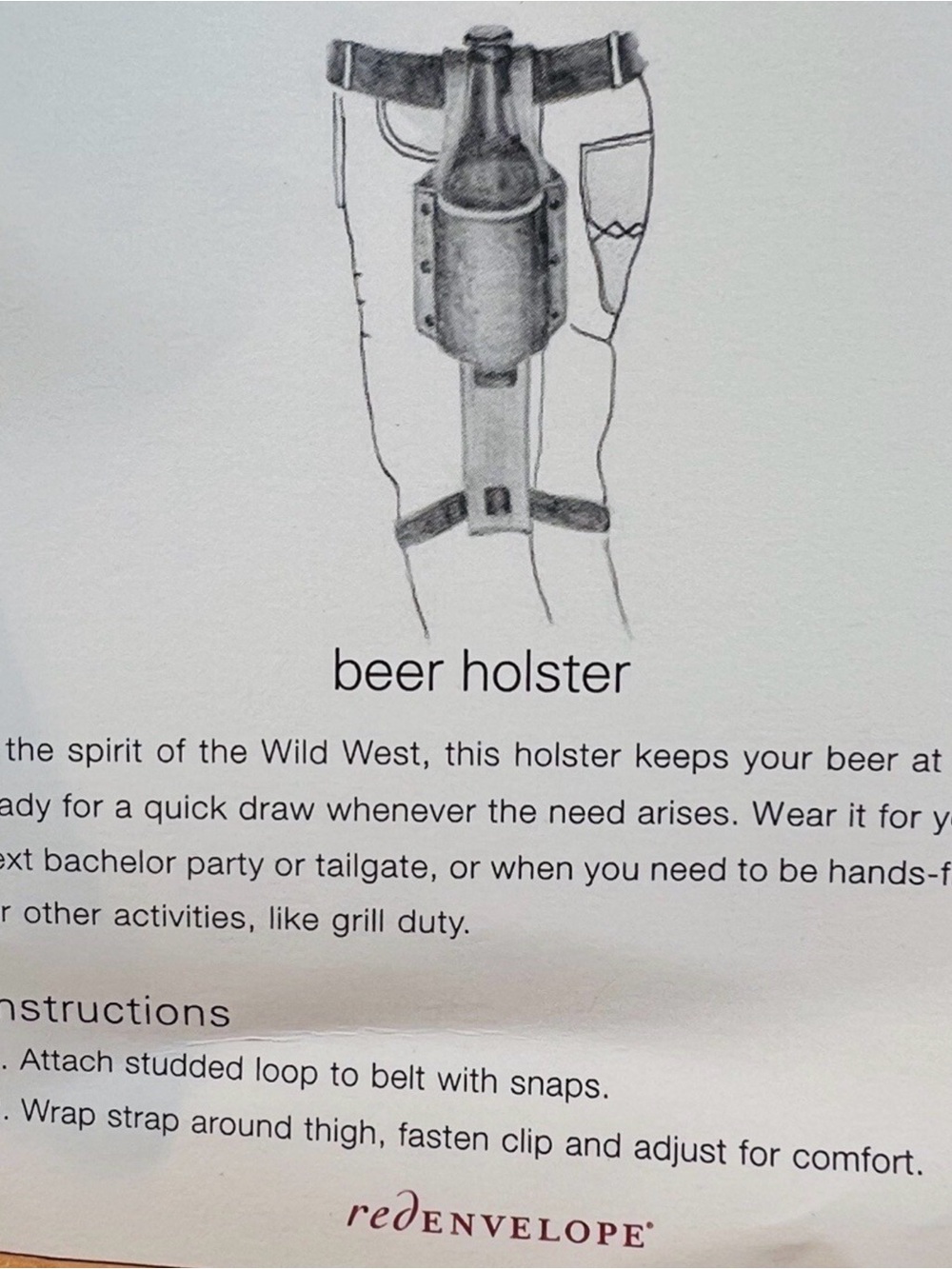 Red Envelope Beverage Holster